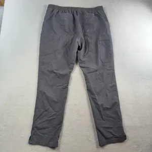 Figs L Large High Waist Yola Skinny‎ Straight Leg Scrub Pants Graphite Gray thumbnail 9