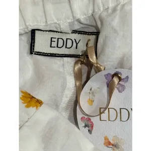NWT‎ Eddy Gavin Fringe Mini Babydoll Dress Whimsy Gold Butterly Print $328 M thumbnail 7