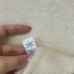 Marine Layer Suri Alpaca Mock Neck Pullover Eyelash Sweater in Cream Small thumbnail 6