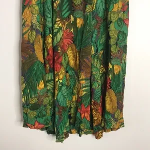 Karen Kane Women's Tropical Floral Maxi Skirt Green Multi Size 10 thumbnail 3