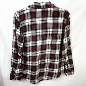 Lauren Ralph Lauren Small Plaid Pajama Set Green Red Christmas‎ Flannel 1134 thumbnail 9