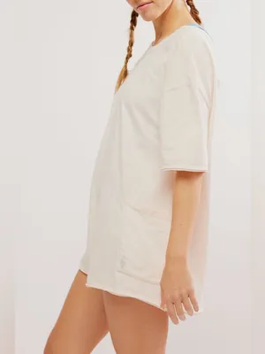 NWT Women’s Free People FP Movement Hot Shot Tee Romper Bleached Clay Size S thumbnail 2