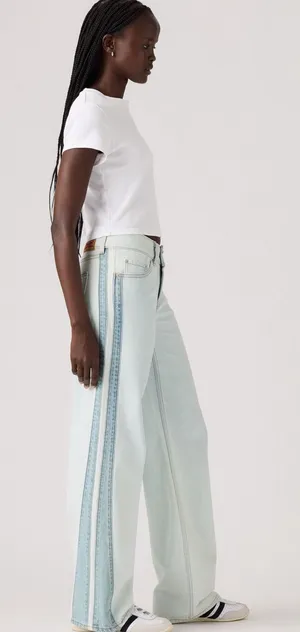 Levi's Light Blue Two-Tone Superlow Loose thumbnail 1