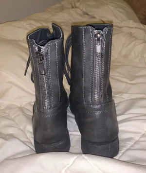 Combat Boots Gray Size 6.5 thumbnail 4