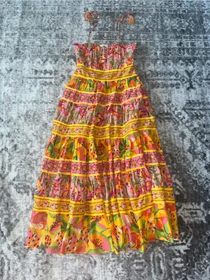 Farm Rio Women's Mixed Fruits Paradise Midi Dress thumbnail 1