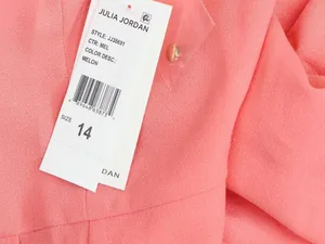 Julia Jordan Womens Knot-Neck Midi Halter Dress JJ38691 Melon Pink 14 thumbnail 3