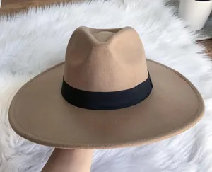 Light brown fedora with black trim, brand new thumbnail 4