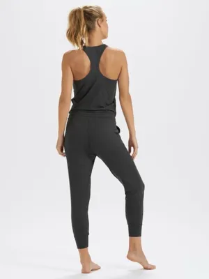 Vuori Women's Lux Jumpsuit in Charcoal Medium thumbnail 7