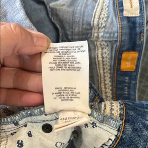 Pilcro and the Letterpress Blue Jean Shorts Classic Cutoff Style thumbnail 6