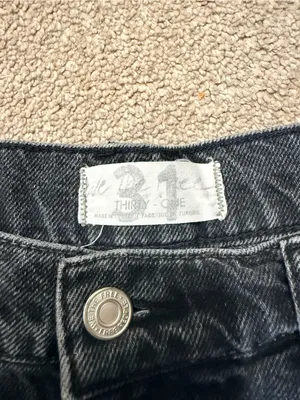 We The Free Black Vintage Wash Button Fly Striaght Leg Ankle Jeans Size 31 thumbnail 5
