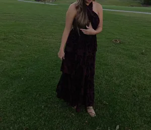 Camilla Burgundy Dress - Alamout The Label thumbnail 4