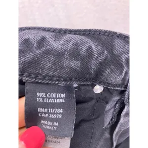 Rails The Getty Crop Womens Size‎ 27 Black Patchwork High Rise Wide Leg Jeans thumbnail 9