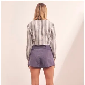 The Fifth Label Guide Stripe Top Tie Front‎ Blouse Blue White NWT S thumbnail 5
