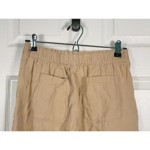 Old Navy Womens High Rise Wide Leg Pants Cotton S Beige Minimal Organic Earthy thumbnail 6
