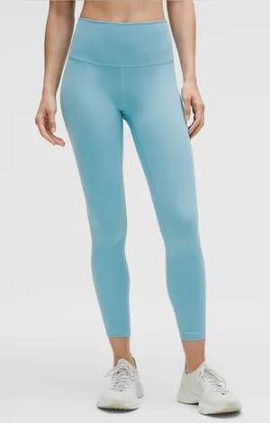 Lululemon Wunder Train High-Rise Tight 25” Washed Blue Size 4‎ Leggings thumbnail 1