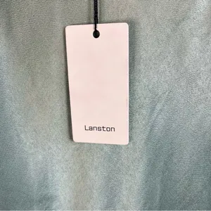 Lanston Cowl Neck Satin Slip Dress Sage Blue XS L-0001AS thumbnail 5