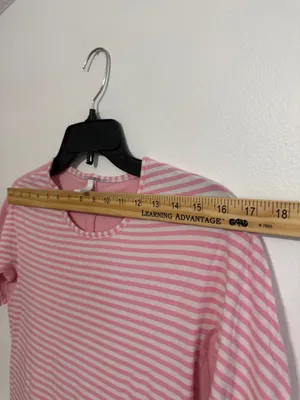 Lululemon Devotion Short Sleeve Tee
Classic Stripe White Pink Shell / Pink Shell thumbnail 10