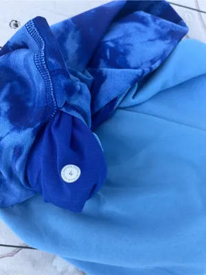 lululemon athletica Blue Tie-Dye Bike Shorts thumbnail 3