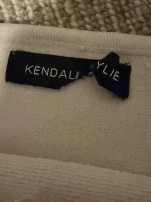 Kendall + Kylie cream ribbed crop top #kendallkylie #ribbed thumbnail 4