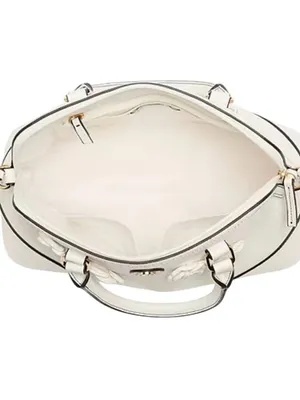 Liz Claiborne Nayla Dome Satchel Handbag in White New Womens Tote Bag Purse thumbnail 3