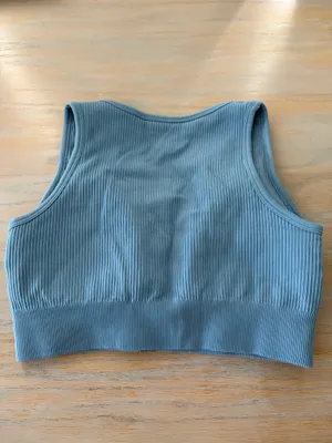 Blue Sports Bra thumbnail 4
