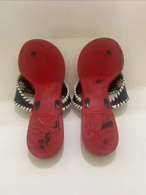 Jack Rogers Red Jelly Thong Embroidered Sandals | 10 thumbnail 5