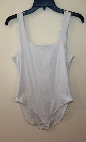 Old Navy Biege Square-Neck Bodysuit NEVER WORN thumbnail 1