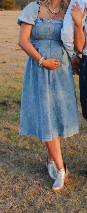 Mika & Gala Denim midi dress thumbnail 1