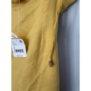 Free People Women’s A Little Extra Mini Dress Sz S Yellow Open Back S NWT $68 thumbnail 8