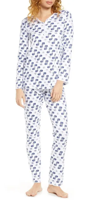 Roller Rabbit Moby whale pajamas Size XS thumbnail 1