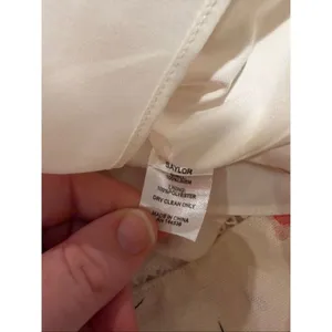 Saylor Darla Floral Off Shoulder Linen Mini Dress in Cream Medium thumbnail 10