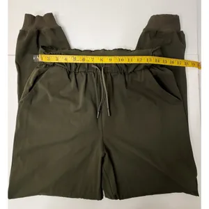 Lululemon Womens Size 8 Dark Olive Green Jogger Pants Athleisure High Rise Gym‎ thumbnail 2