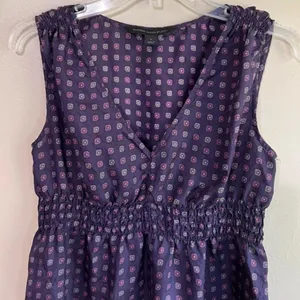Express Design Studio size small purple silk top thumbnail 3