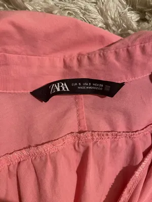 Zara Pink Ruched Casual Mini Dress thumbnail 2