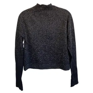Lululemon‎ Rest Less Half Zip Pullover Herringbone Black White Women Size 8 thumbnail 3