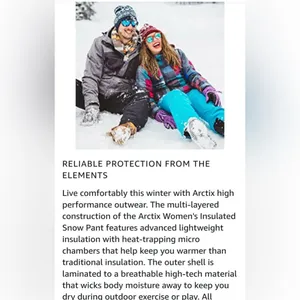 Arctic Classic Insulated Snow Pants women’s size Large NEW thumbnail 5