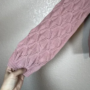 Marc New York Womens Coquette Cardigan Sweater Size M Dusty Pink Pearl Button thumbnail 5