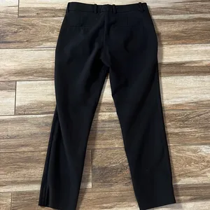 Zara black straight ankle black pants thumbnail 4