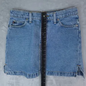 Polo Jeans Co‎ Ralph Lauren Denim Mini Skirt Womens 4 Blue Side Slit Y2K 90s thumbnail 7