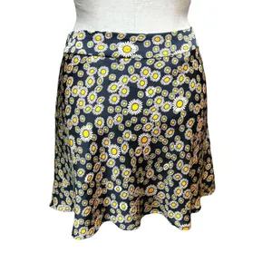 Free People Phoebe Daisy Print Mini Skirt Black Orange Size 2‎ thumbnail 7