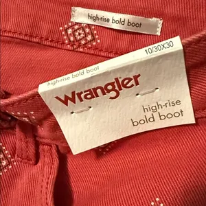 NEW Wrangler High Rise Bootcut Bandana Jean Red Diamond Western Cowgirl Festival thumbnail 16