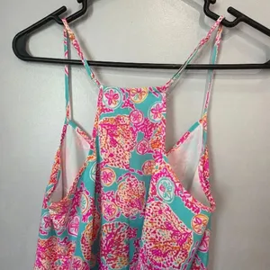 Lilly Pulitzer 100% Silk Small Mid Thigh Pink Seashell Border Print Shift Dress thumbnail 6
