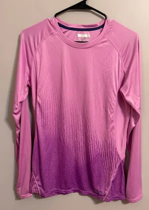 Marmot Women’s L Pink Purple Long Sleeve Performance Athletic Running Top thumbnail 1