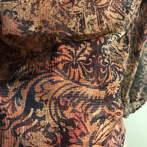 Liz Claiborne Sheer Button-Up Blouse SZ MD thumbnail 7