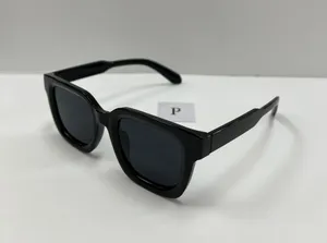 Black Square Sunglasses / Large Black Sunglasses thumbnail 2