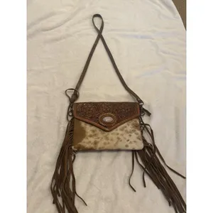 AD American Darling ADBGA341 Envelope Hand Tooled Genuine Leather Women Bag thumbnail 2