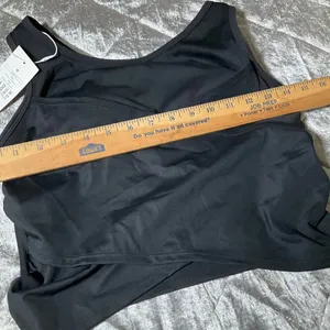 Halara Women's Black Athletic Tank Top Crisscross Design Medium Polyester & Span thumbnail 2