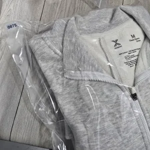 Xersion -875 NWT Womens Classic Fleece Quarter Zip Sweatshirt‎ Dress Gray Size M thumbnail 3