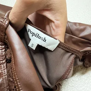 Popilush Lace Trim Sculpting Camisole Top in brown WOMENS SMALL thumbnail 6