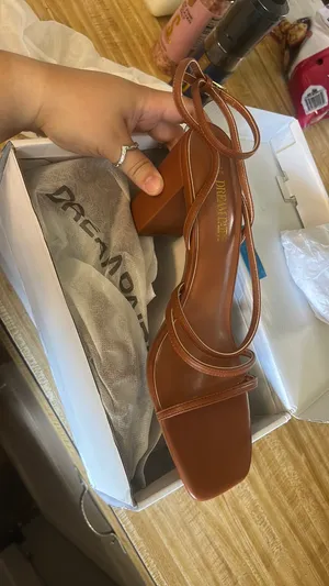 Dream Pairs Brown Strappy Heels thumbnail 3